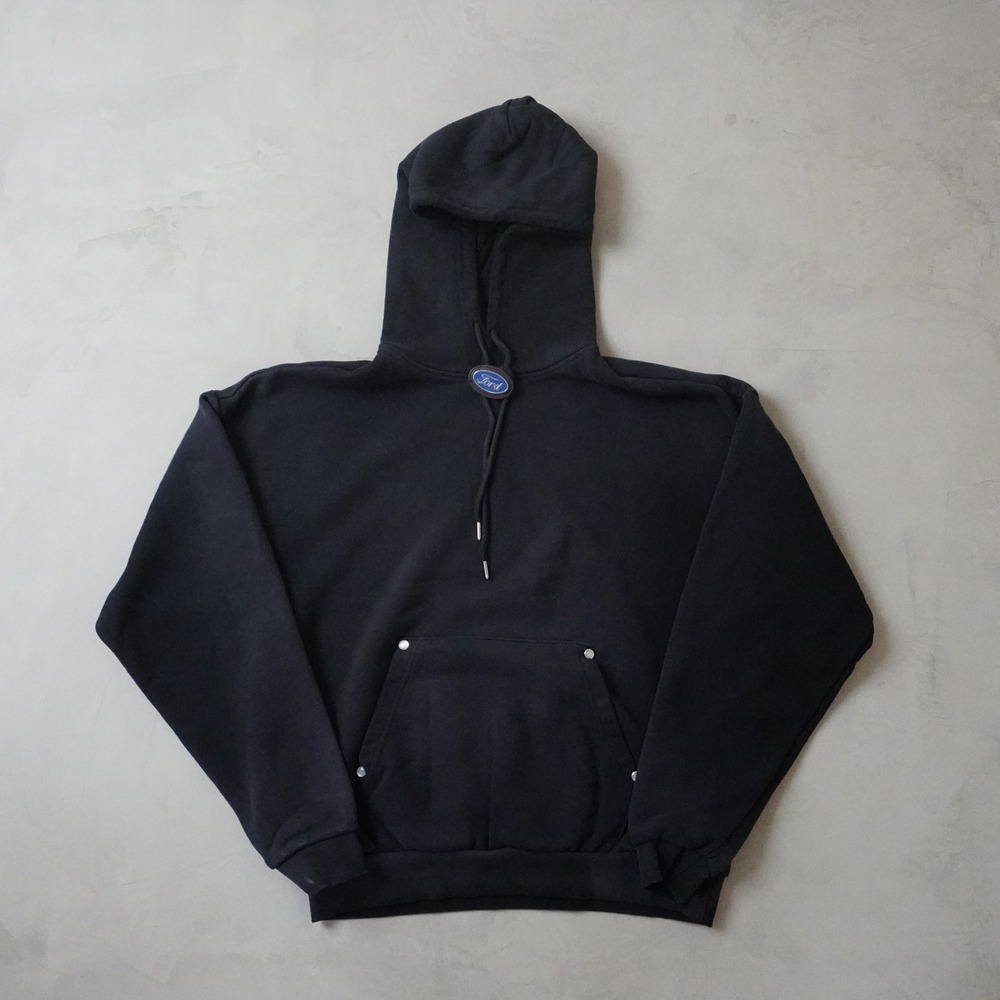 PacSun Ford Motors Hoodie Medium Mens Black Long Sleeve Pullover Sweatshirt